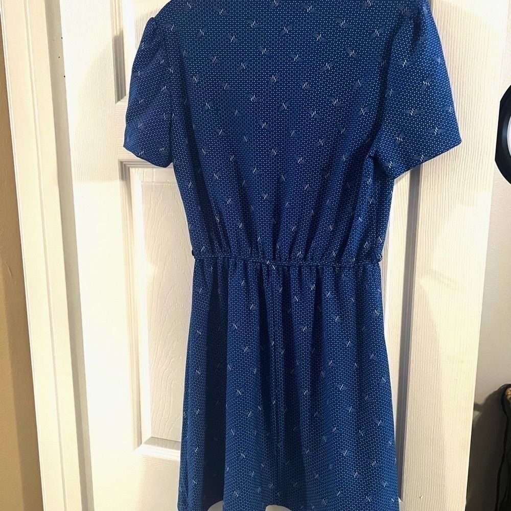 Earth angel dress large Vintage 1970s novelty print uniform - Picture 2 of 9